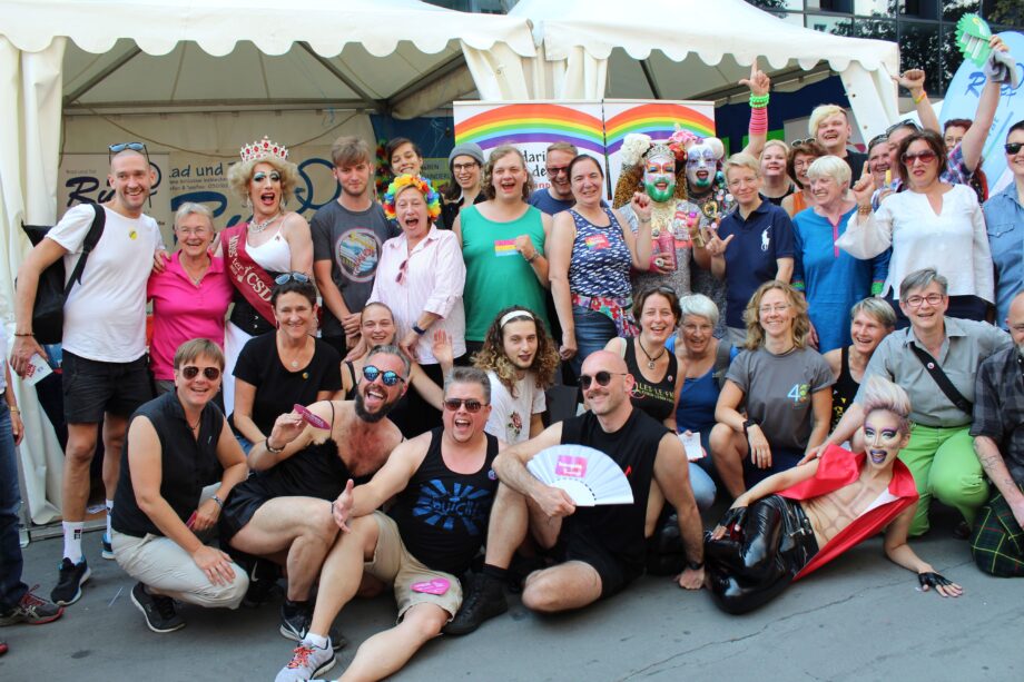 Gruppenfoto: Lesbisch-Schwules Stadtfest 2018 