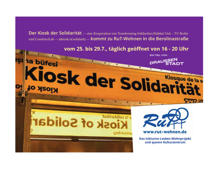 Info-Flyer zu Kiosk of Solidarity