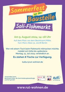 Handzettel zum Flohmarkt