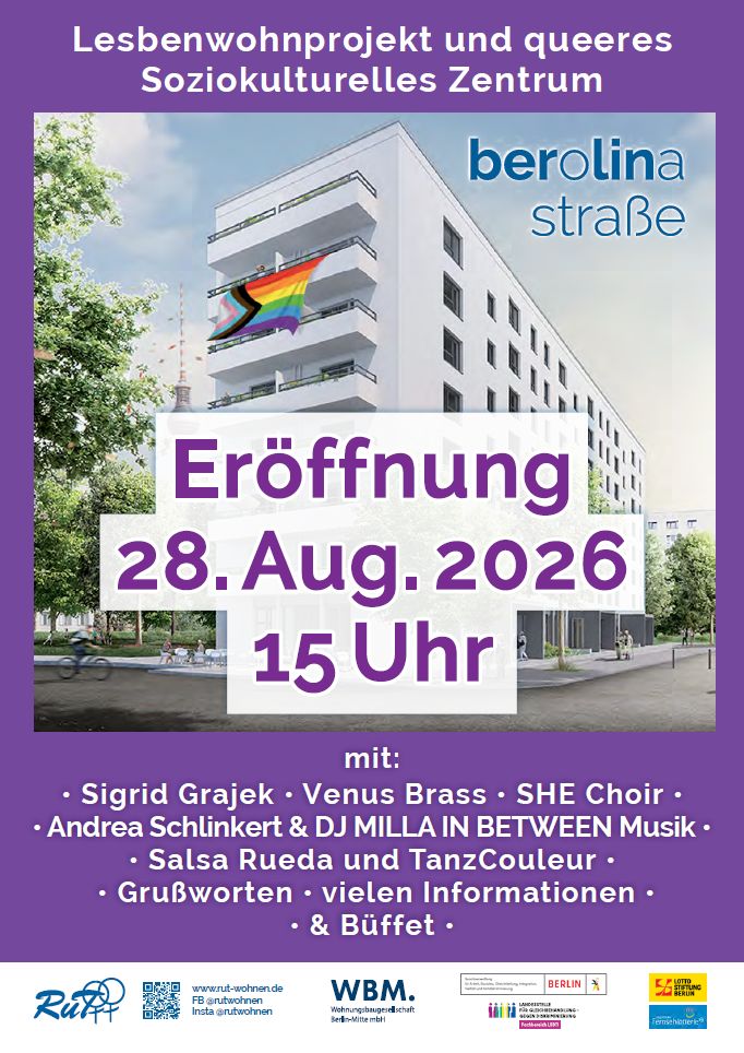 RuT Eröffnung Berolinahaus am 28. August 2026
